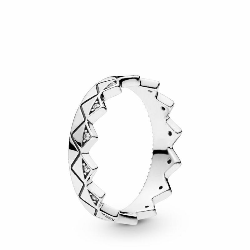 Pandora Australia Exotic Crown Stackable Ring - Sterling Silver | SNCXQZ905